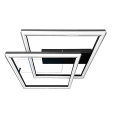 Светильник LED smart BRIONI-S с пультом 84Вт 3000-5000K 5300Lm Квадратный Бело-черный 220705